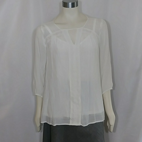 Apt. 9 Tops - NWT Gauze Blouse with Cami & Lace